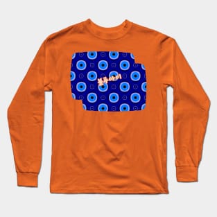 Lucky charm, blue eye pattern. Long Sleeve T-Shirt